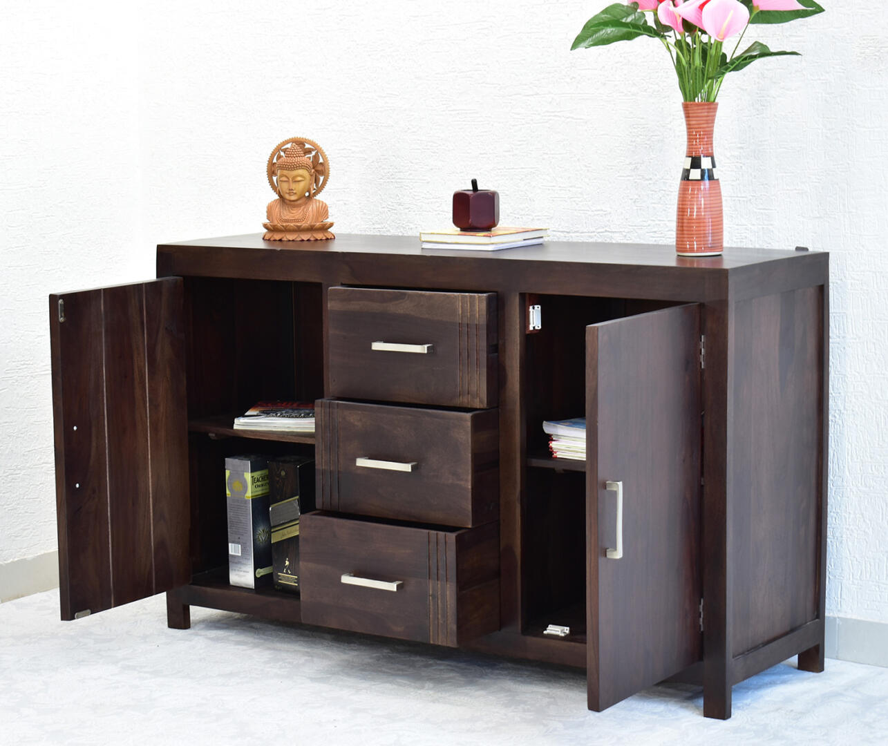 Ruth Multipurpose Cabinet - Dark Walnut - Image 1